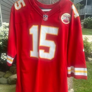 Red NFL Jersey with Number 15